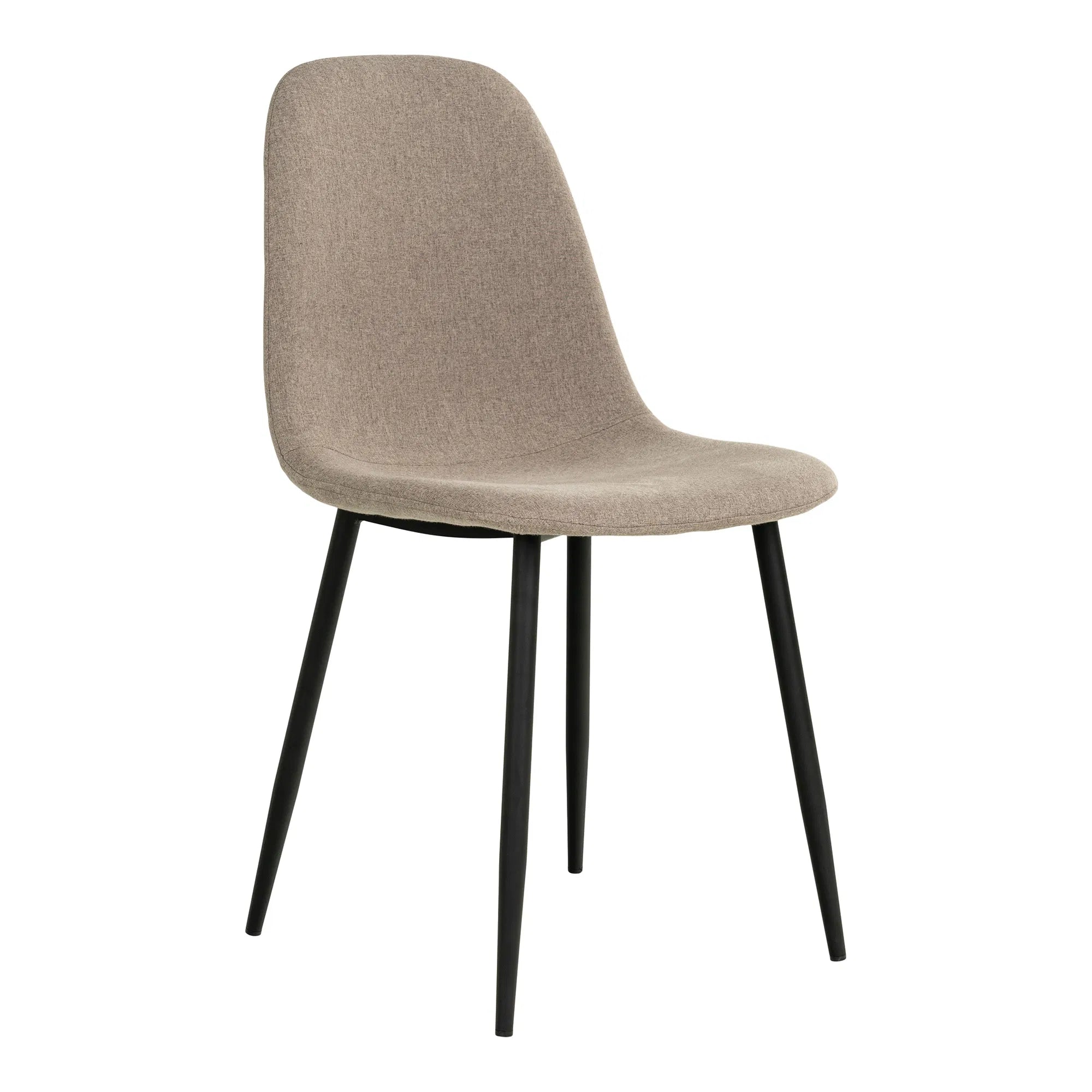 2er Set - Designer Stuhl Wien in Stoff Beige