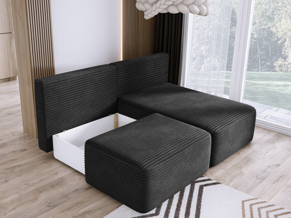 Designer Sofa Tilia Cord mit Schlaffunktion und Stauraum