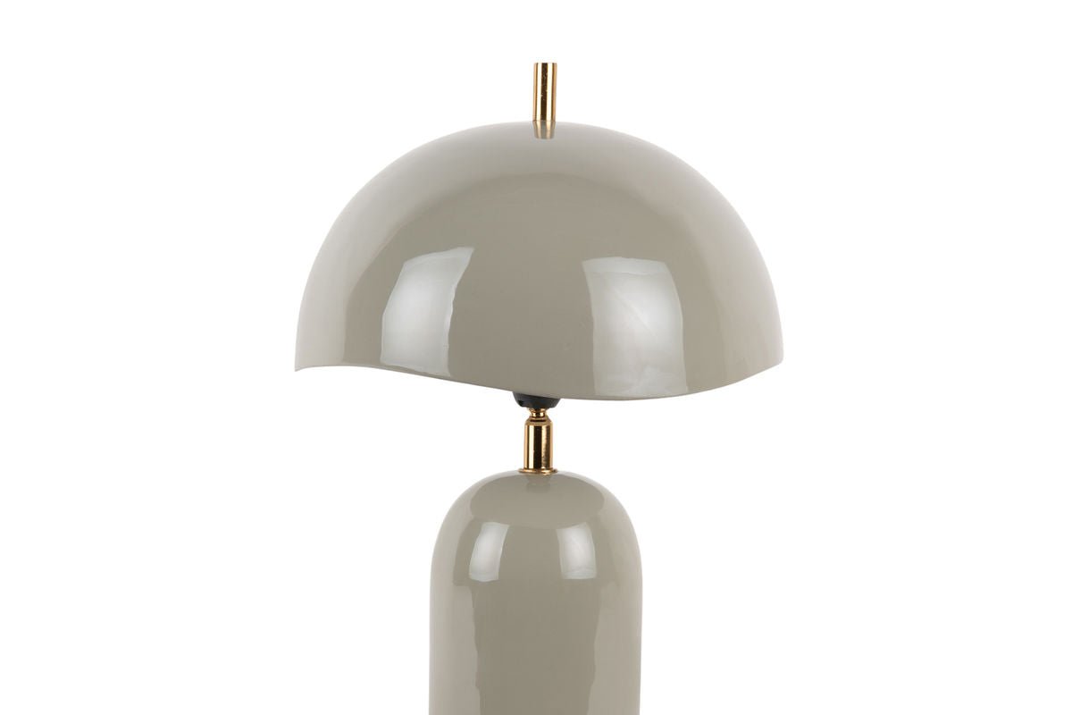Tischlampe Madeira - Designleuchte aus Eisen mit Wellenschirm