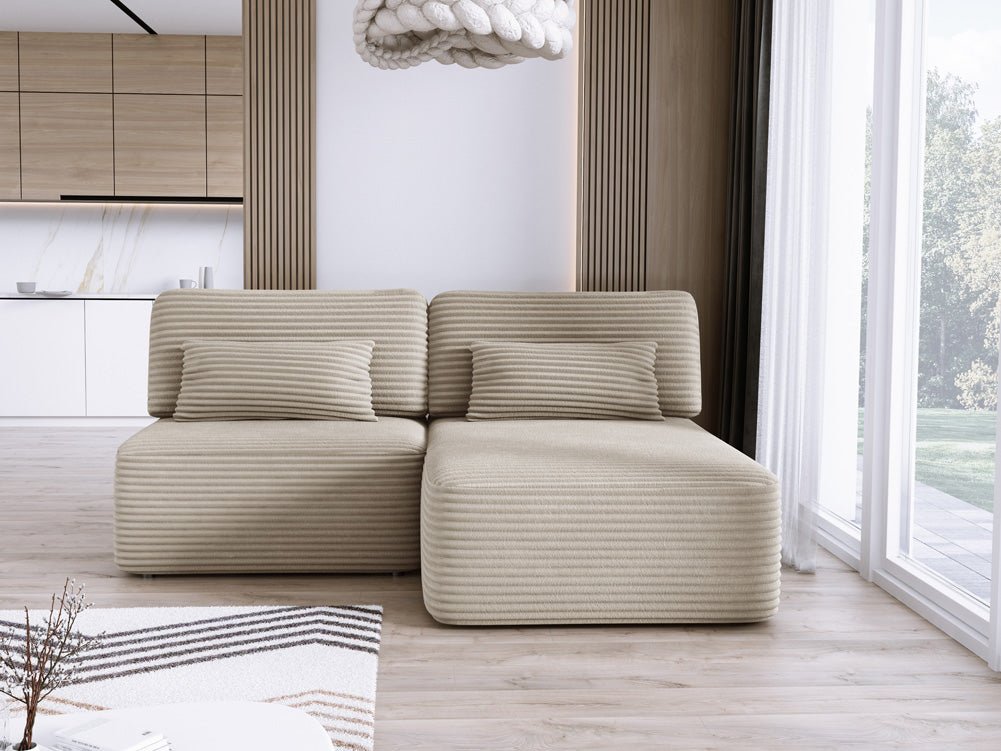 Designer Sofa Tilia Cord mit Schlaffunktion und Stauraum