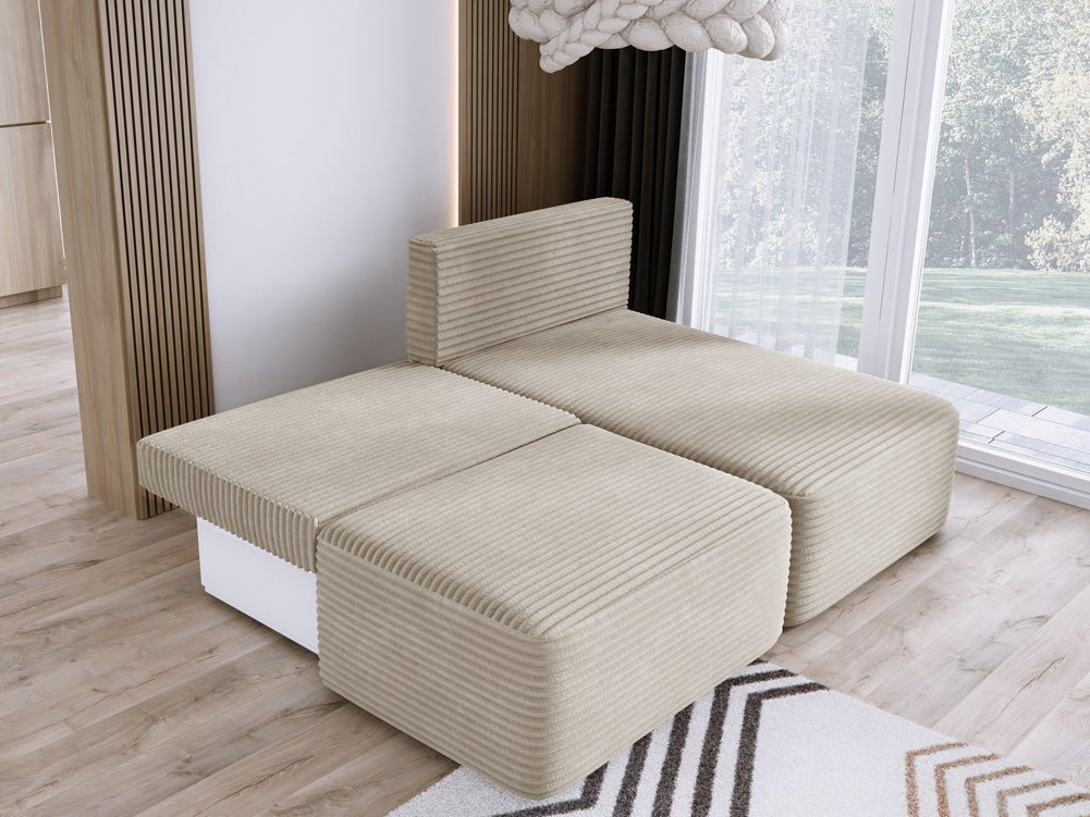 Designer Sofa Tilia Cord mit Schlaffunktion und Stauraum