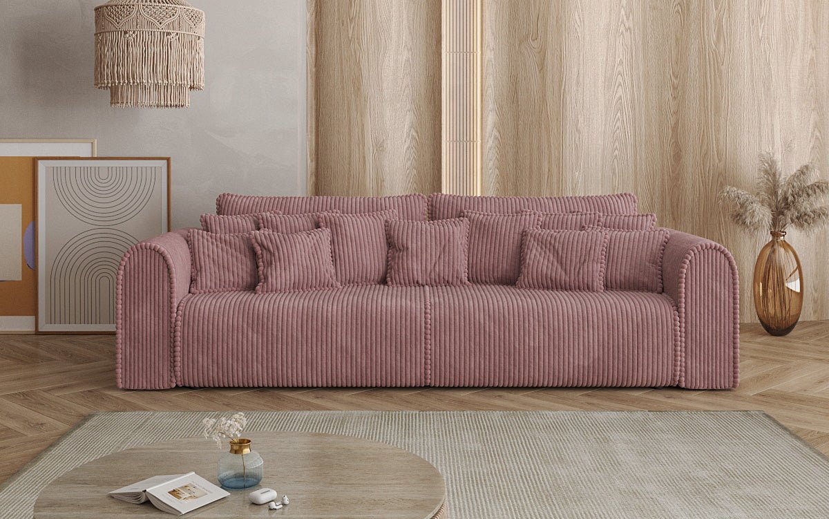 Designer Sofa Big Buddy 3 Sitzer mit Schlaffunktion und Stauraum in Breitcord