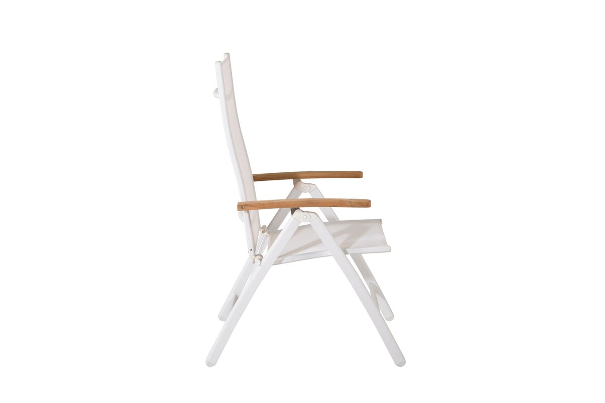 2er Set - Gartenstuhl GranCanaria aus Textilene/Aluminium in Schwarz, Weiß oder Beige