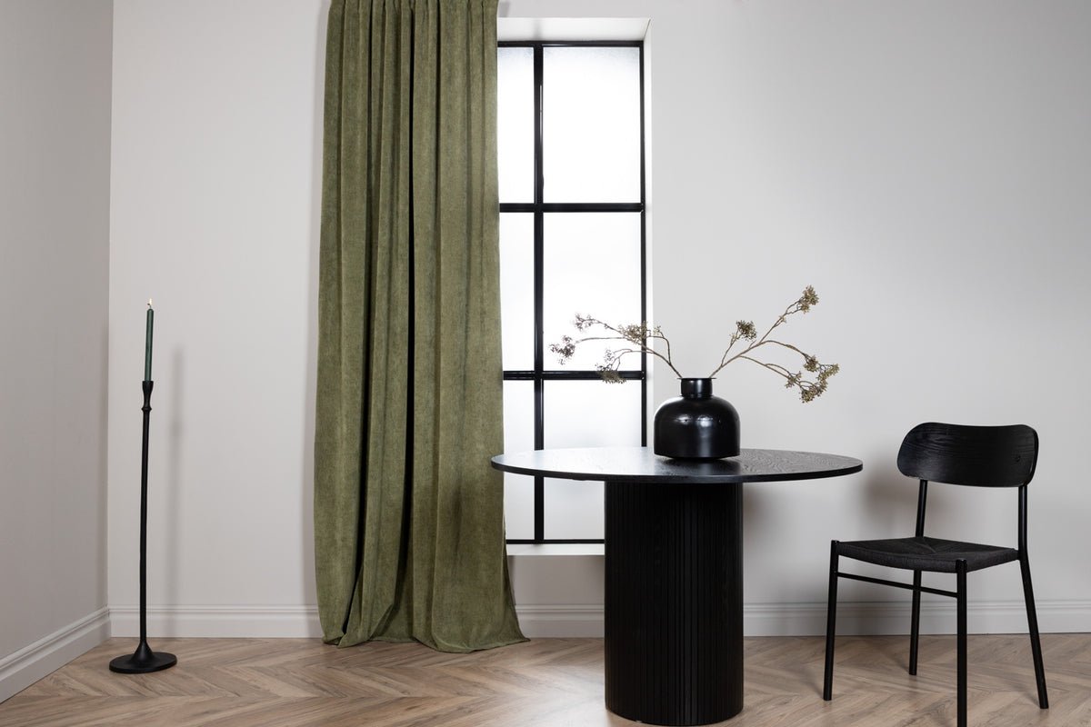 Gardinen-Set Verta – mit Mehrband-System in Beige & Moosgrün