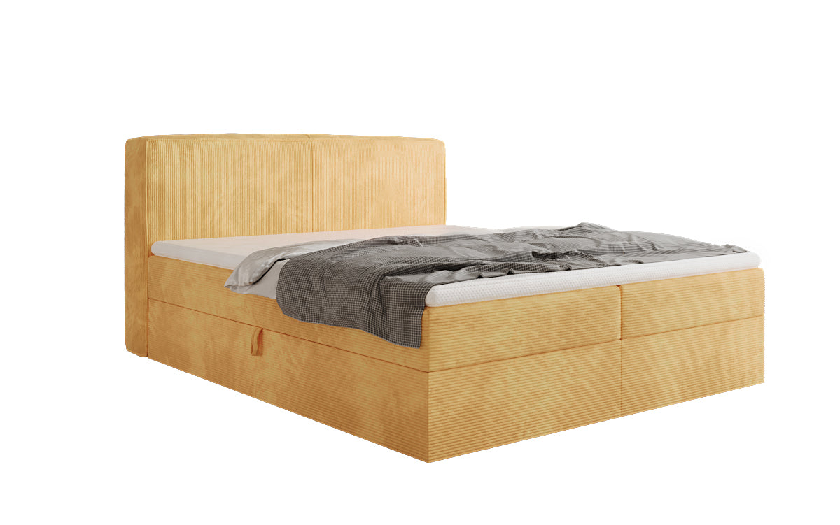 Boxspringbett Marea in Cord mit Stauraum