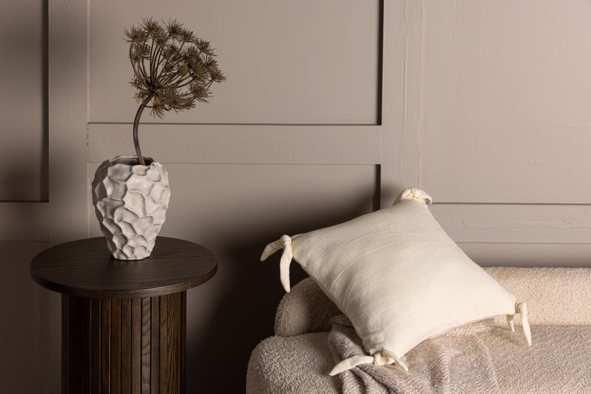 Kissenbezug Ambiente - 40x40 cm in Beige, Dunkelgrau und Weiß