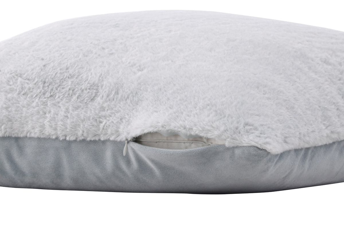 Kissenbezug Relax - 50x50 cm in Beige, Grau und Weiß