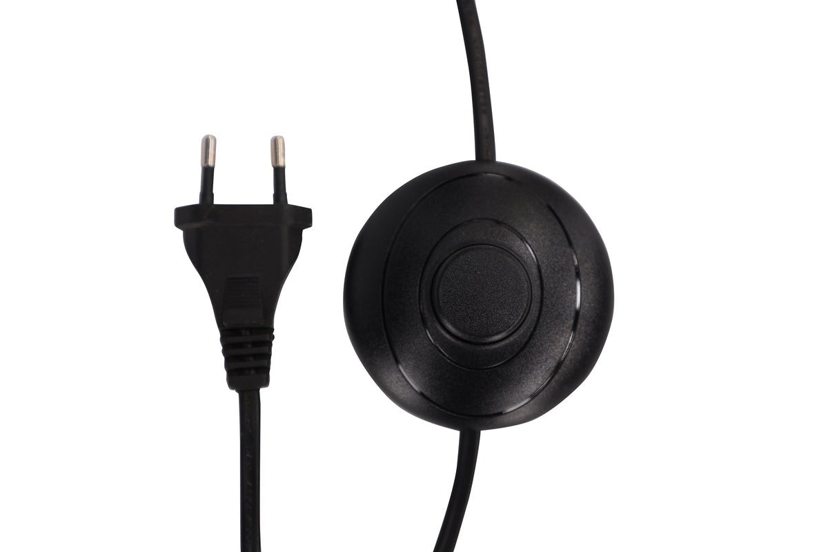 Stehlampe „Eloria“ – Halbkugel-Design in Weiß & Schwarz (Höhe 155 cm)