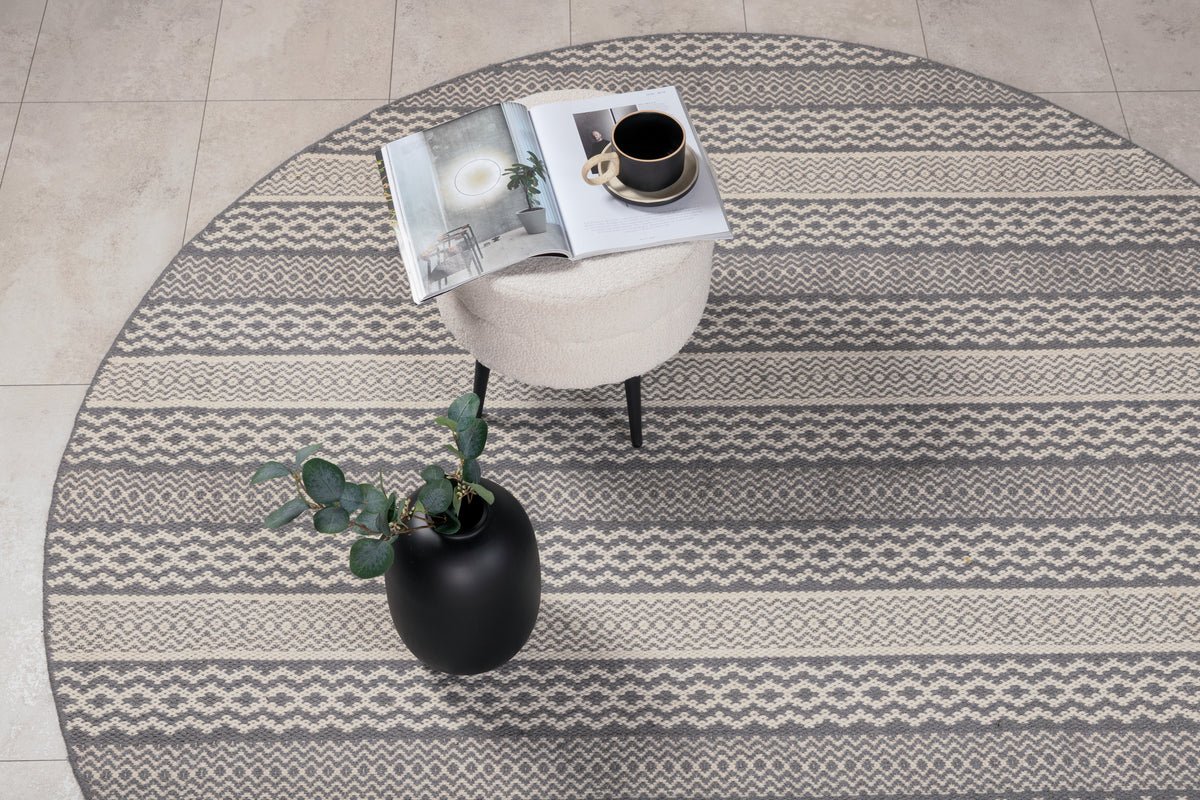 Teppich Aramis – handgewebt aus Wolle & Baumwolle