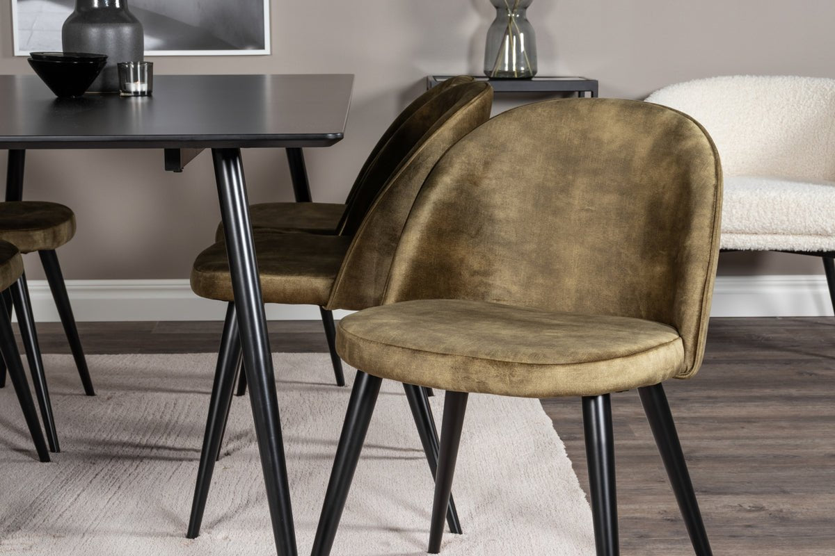 2er Set - Stuhl Philipe mit Samt in wahlweise 2 Farben