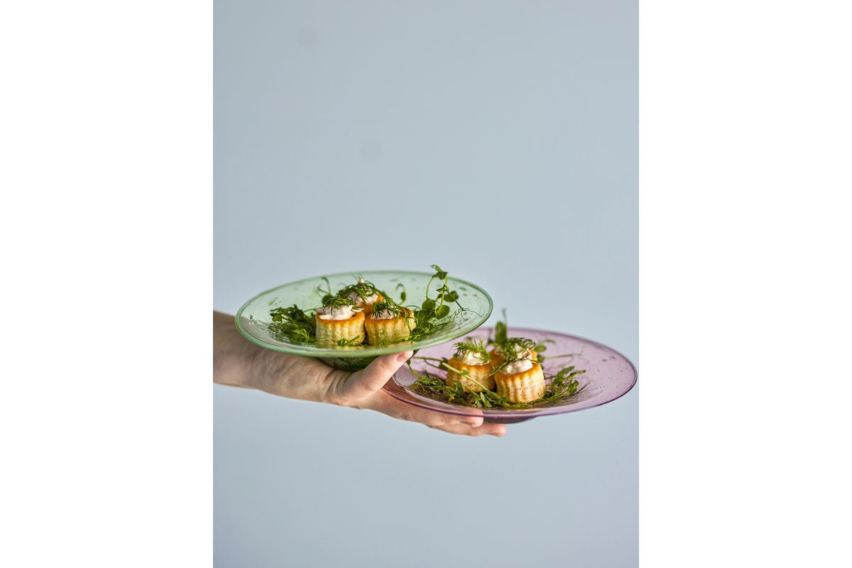 Teller-Set „Arimo“ – Buntes Glas(2-teilig)