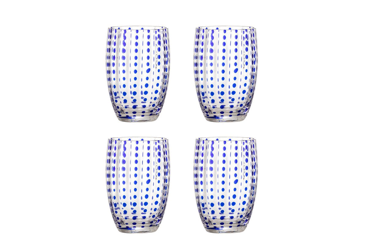 Trinkgläser Nola – mundgeblasenes Glas in verschiedenen Farben (4er-Set)