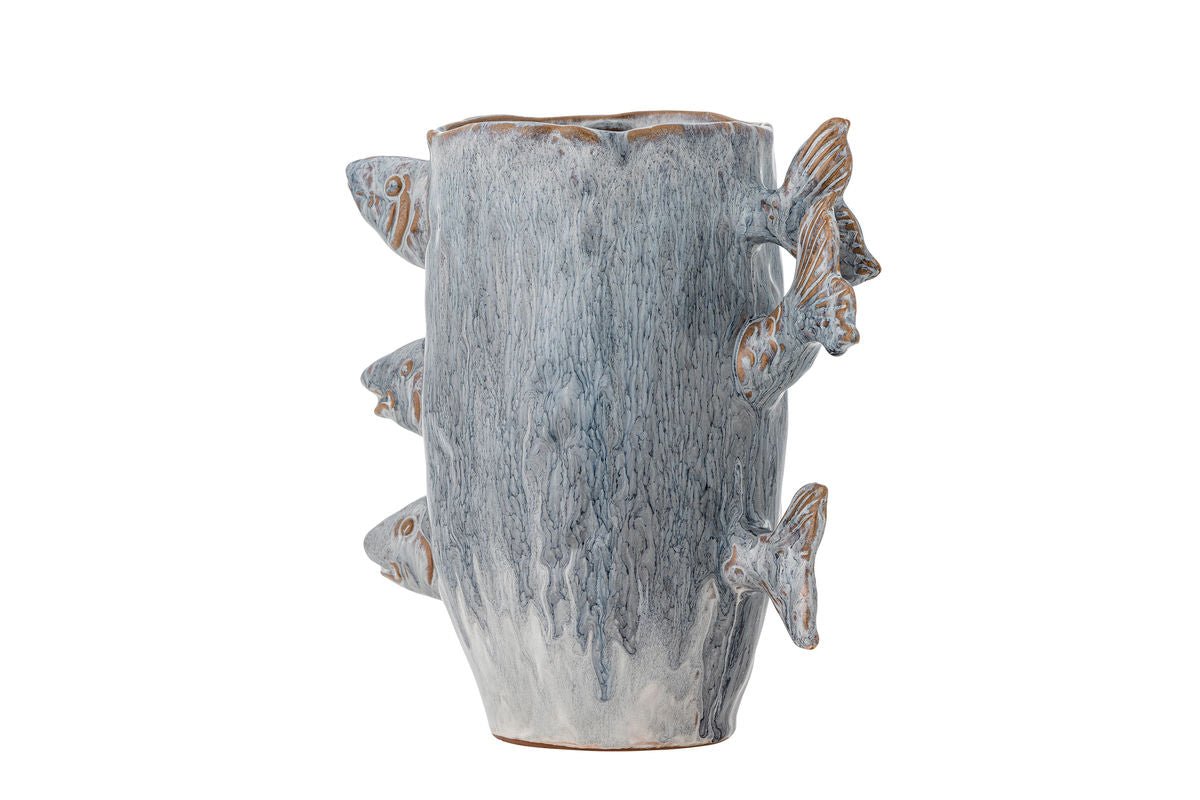 Vase „3 Fishes“ – aus Steingut
