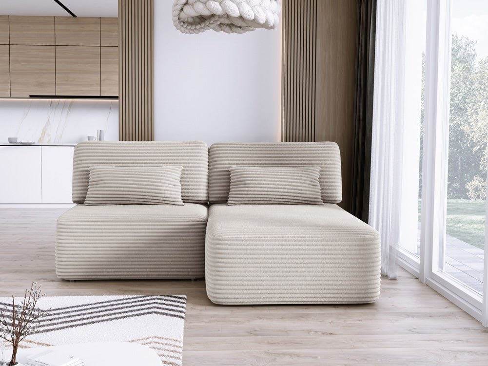 Designer Sofa Tilia Cord mit Schlaffunktion und Stauraum