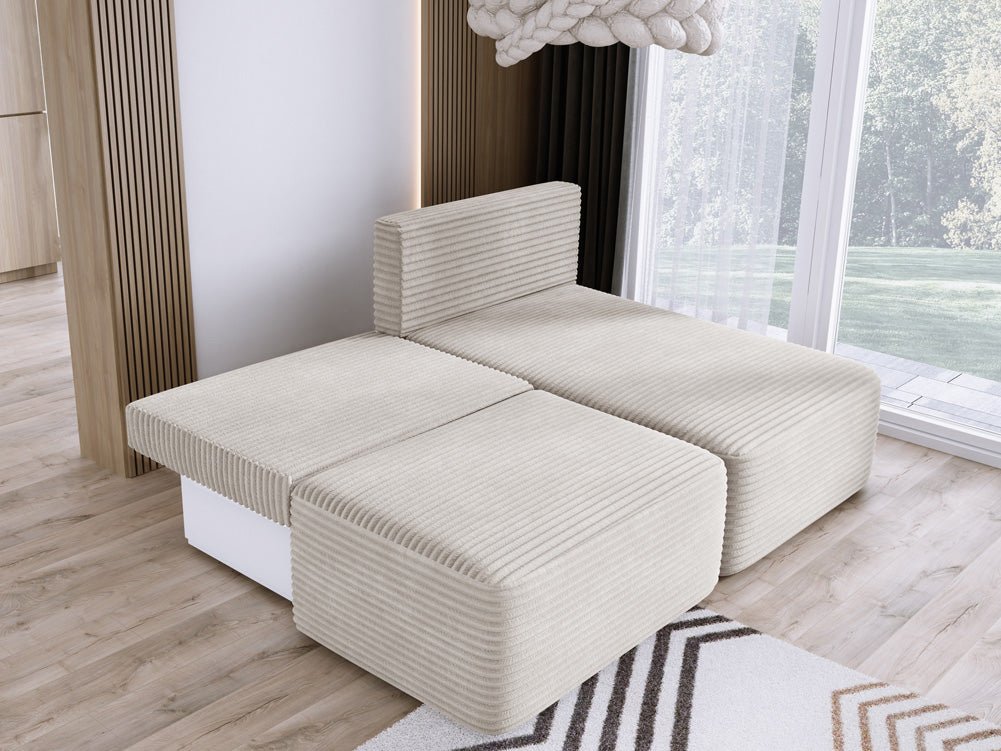 Designer Sofa Tilia Cord mit Schlaffunktion und Stauraum