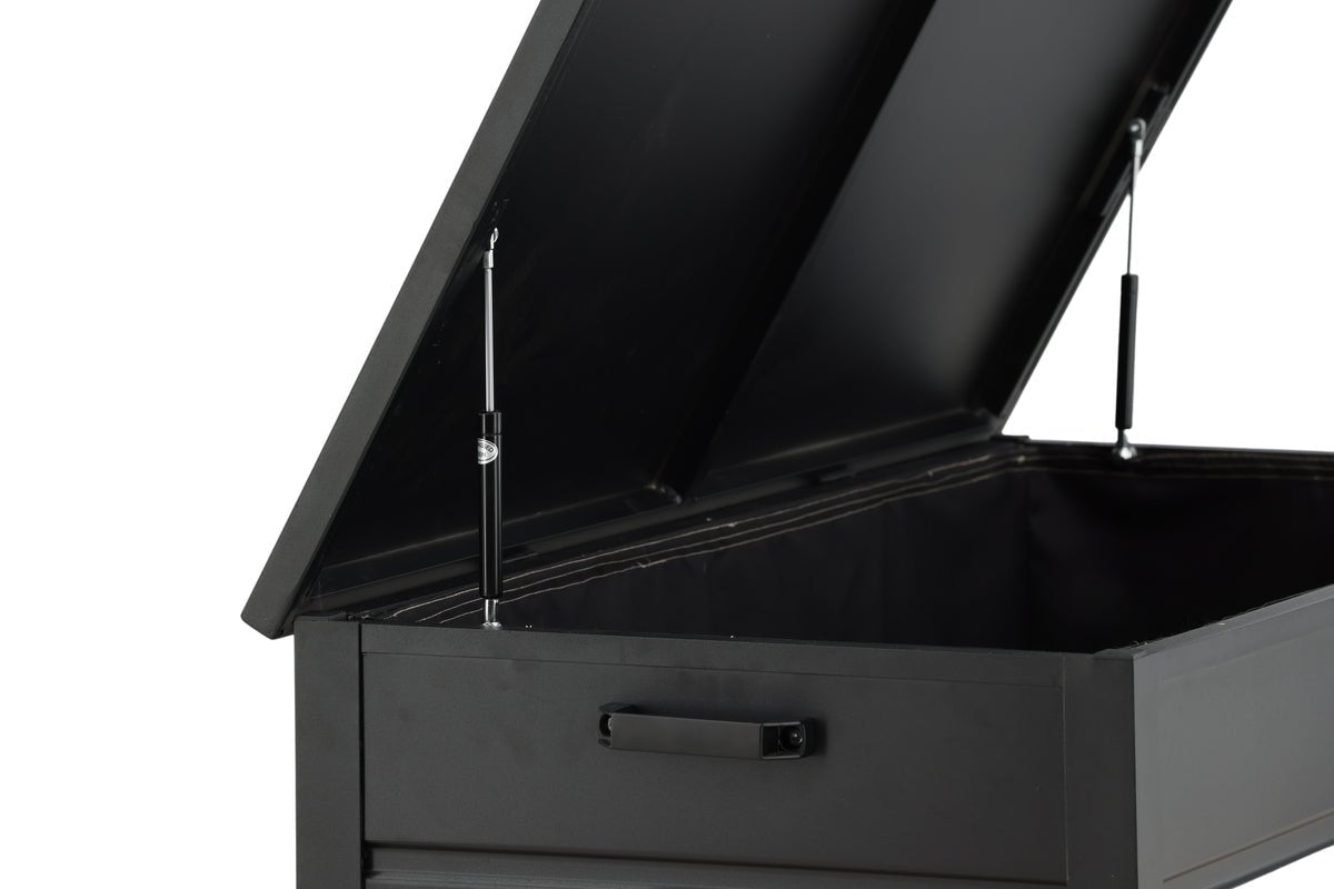 Garten Kissenbox Ludmilla - schwarze Aluminiumkonstruktion inkl. Innentasche