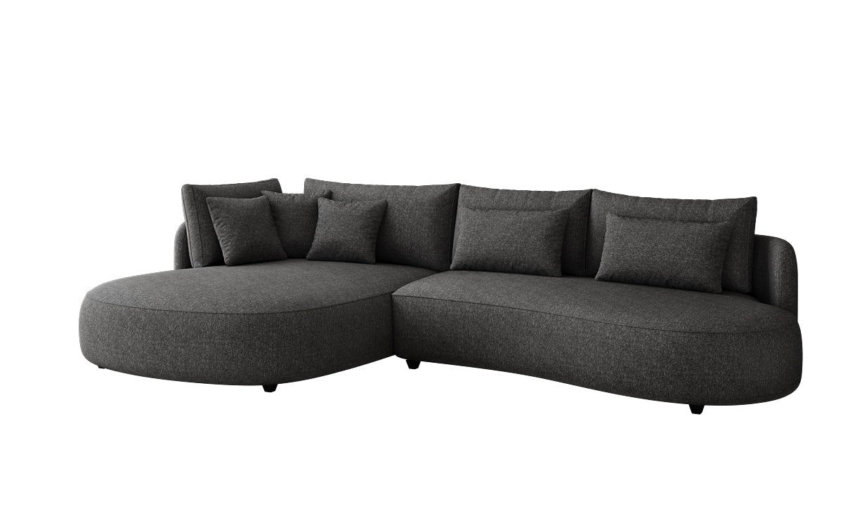 Designer Ecksofa Ando Mini in Strukturstoff