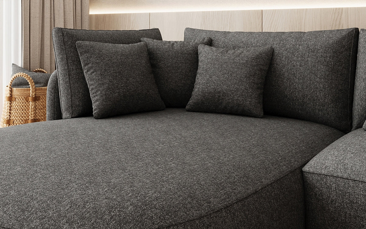 Designer Ecksofa Ando Mini in Strukturstoff