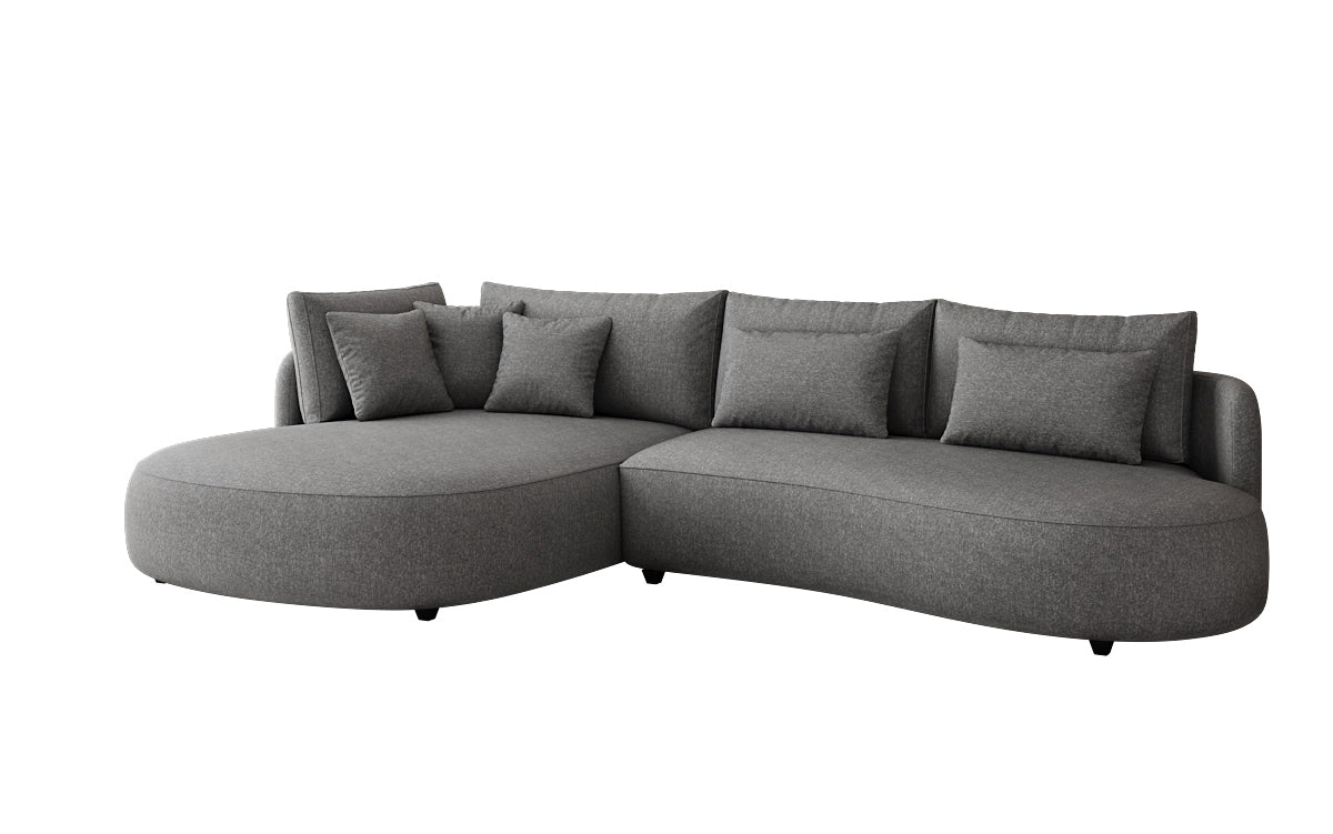 Designer Ecksofa Ando Mini in Strukturstoff