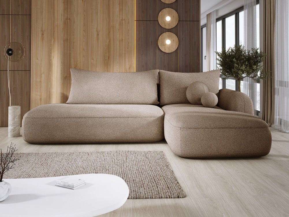Designer Sofa Babu Bouclé met slaap- en klapfunctie
