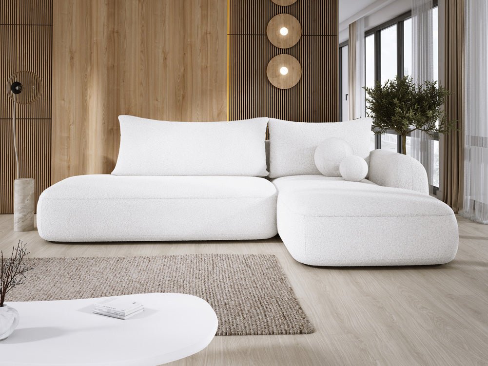 Designer Sofa Babu Bouclé met slaap- en klapfunctie