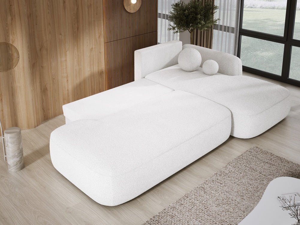 Designer Sofa Babu Bouclé met slaap- en klapfunctie