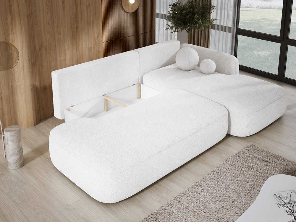 Designer Sofa Babu Bouclé met slaap- en klapfunctie