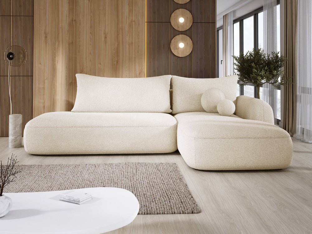 Designer Sofa Babu Bouclé met slaap- en klapfunctie
