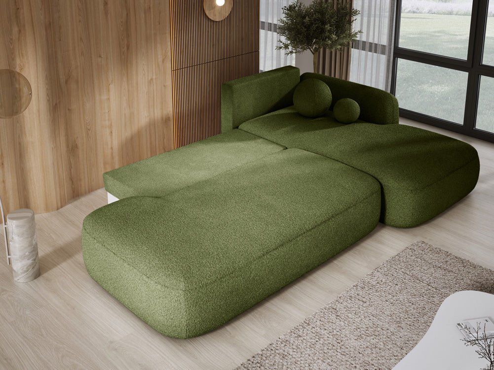 Designer Sofa Babu Bouclé met slaap- en klapfunctie