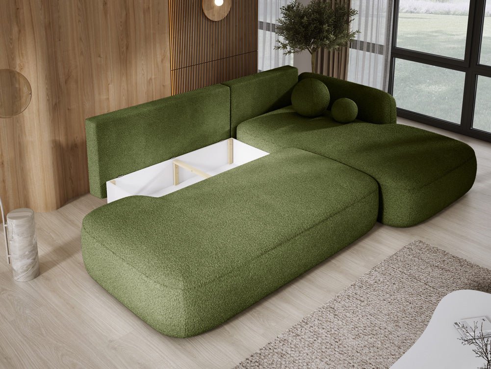 Designer Sofa Babu Bouclé met slaap- en klapfunctie