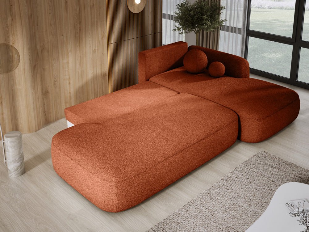 Designer Sofa Babu Bouclé met slaap- en klapfunctie