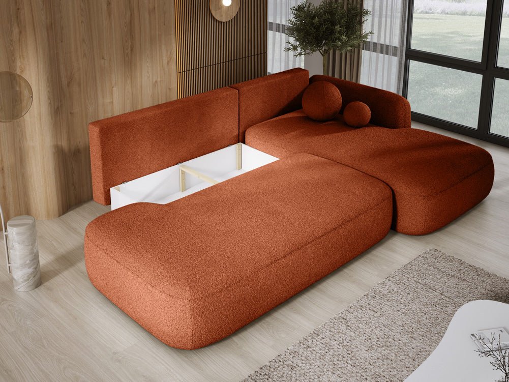 Designer Sofa Babu Bouclé met slaap- en klapfunctie