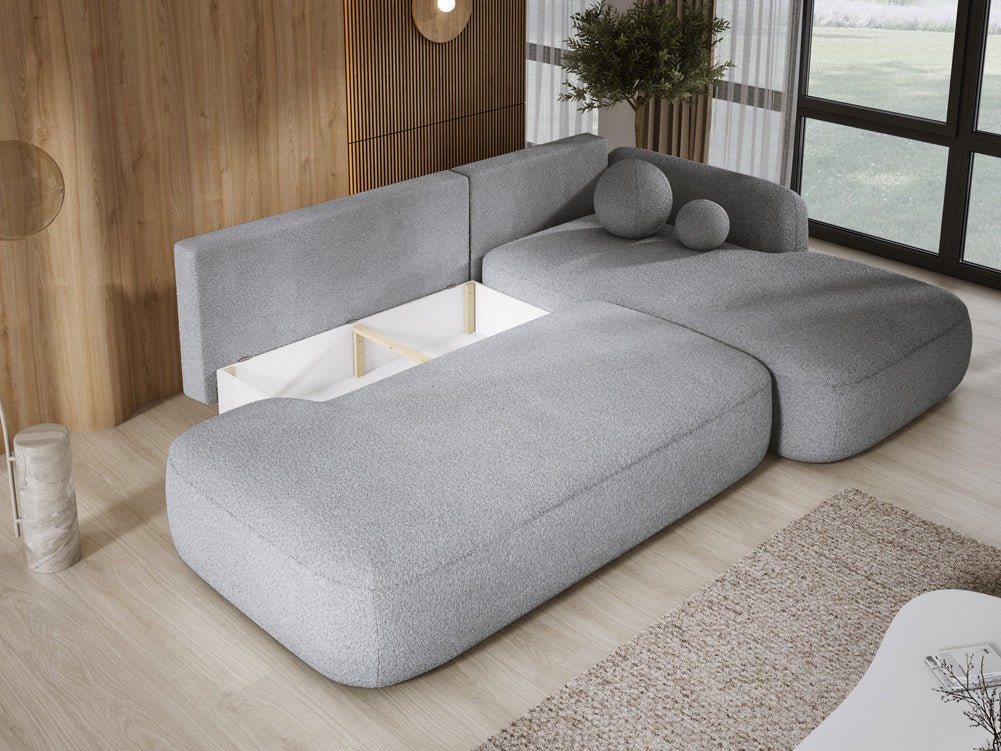 Designer Sofa Babu Bouclé met slaap- en klapfunctie