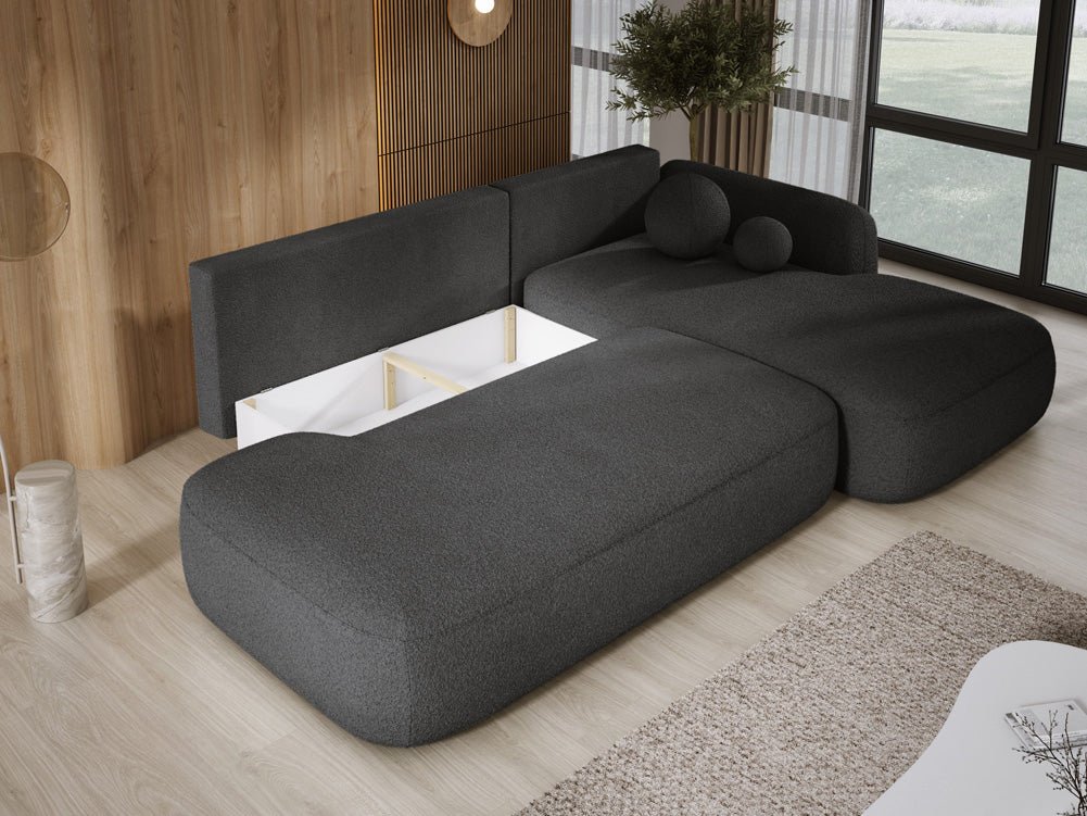 Designer Sofa Babu Bouclé met slaap- en klapfunctie
