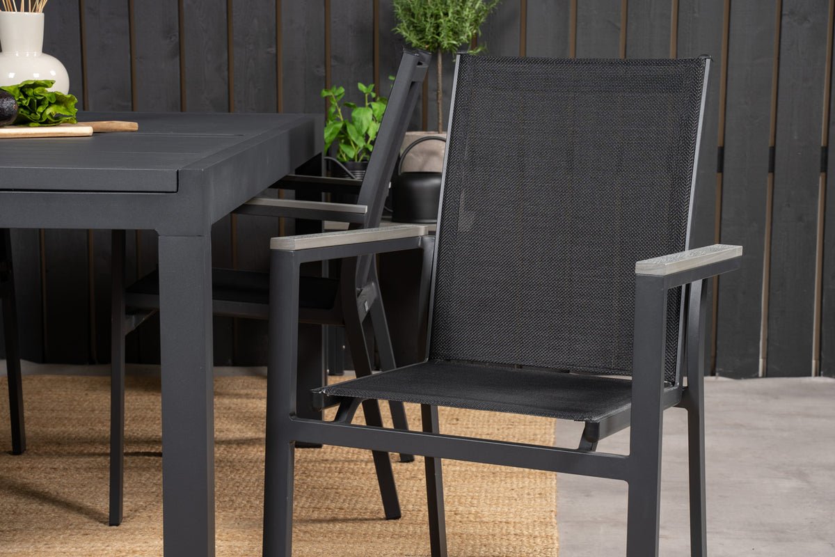 2er Set - Gartenstuhl Andreas aus Textilene/Aluminium