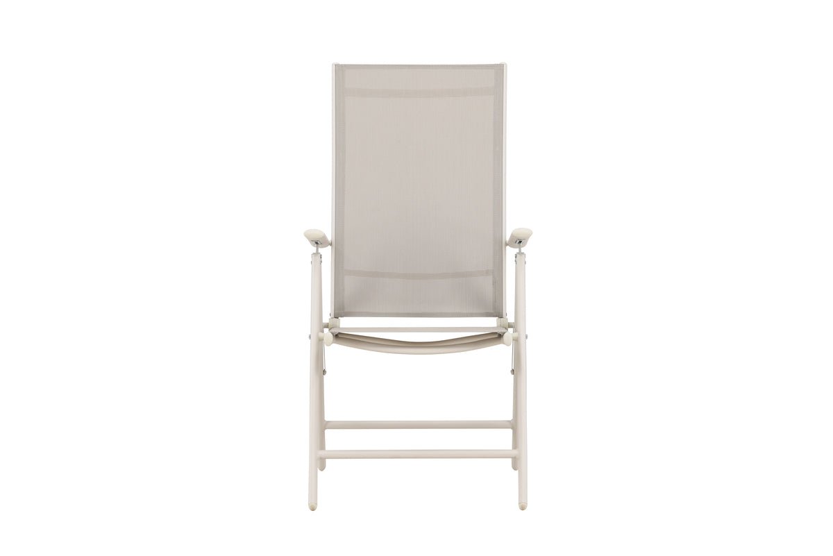 2er - Set Gartenstuhl Luma - ein klappbarer Stuhl in schlichtem Beige