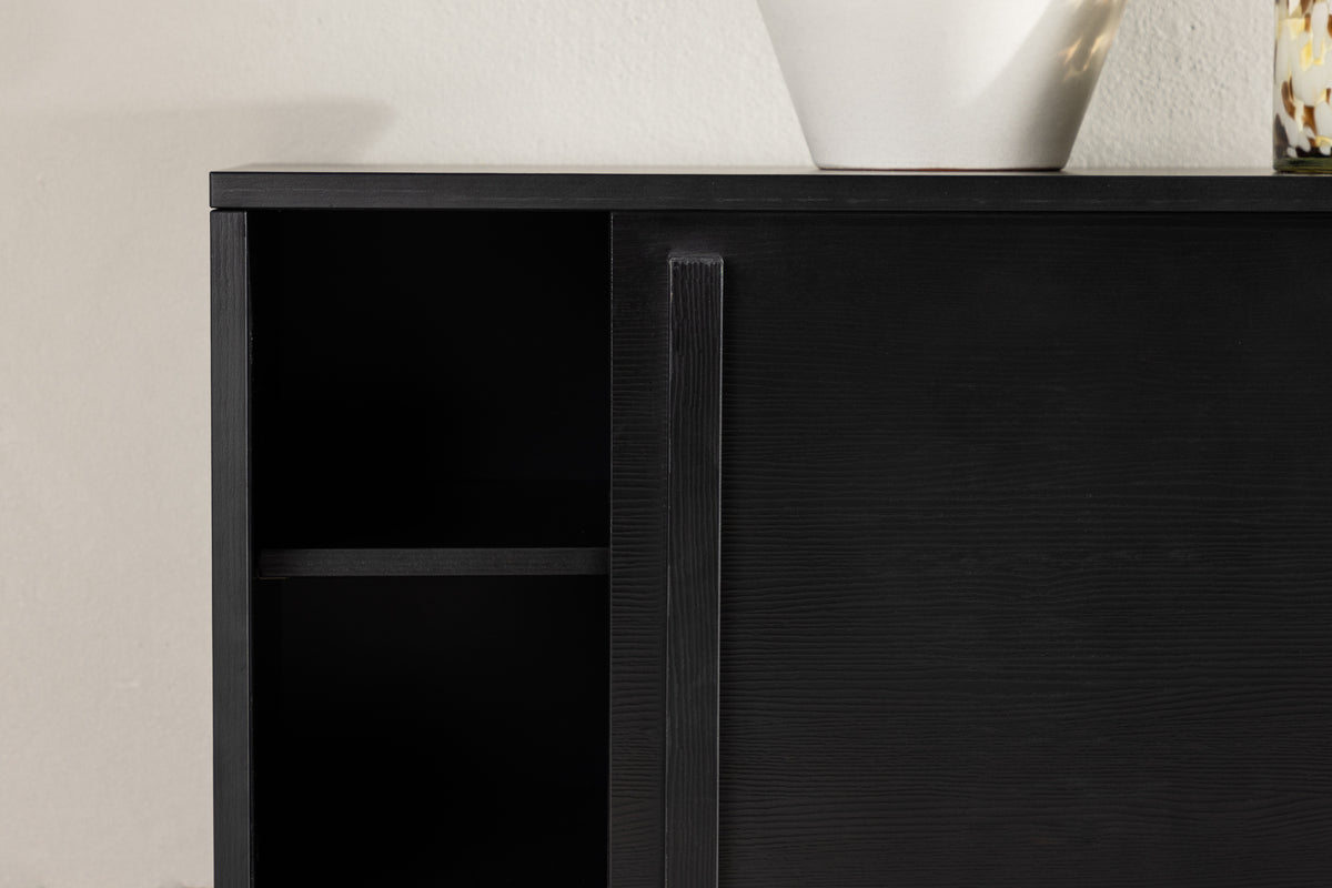 Designer TV-Lowboard Valero 180 cm MDF – Matt, mit Lamellenfront