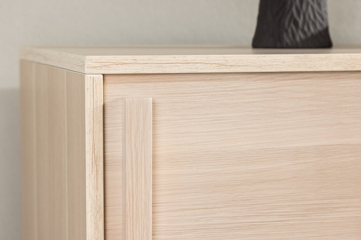 Designer TV-Lowboard Valero 180 cm MDF – Matt, mit Lamellenfront