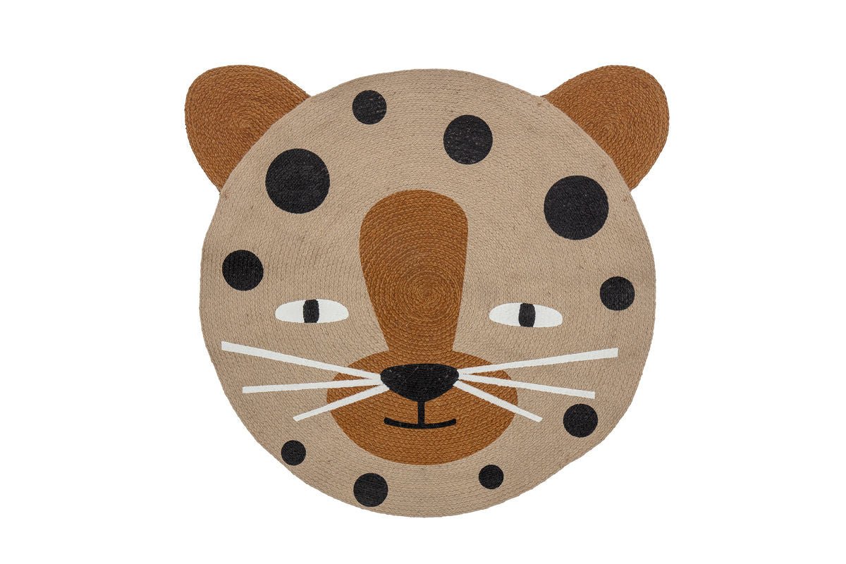 Kinder-Teppich „Leon“ – Naturfarbener Juteteppich