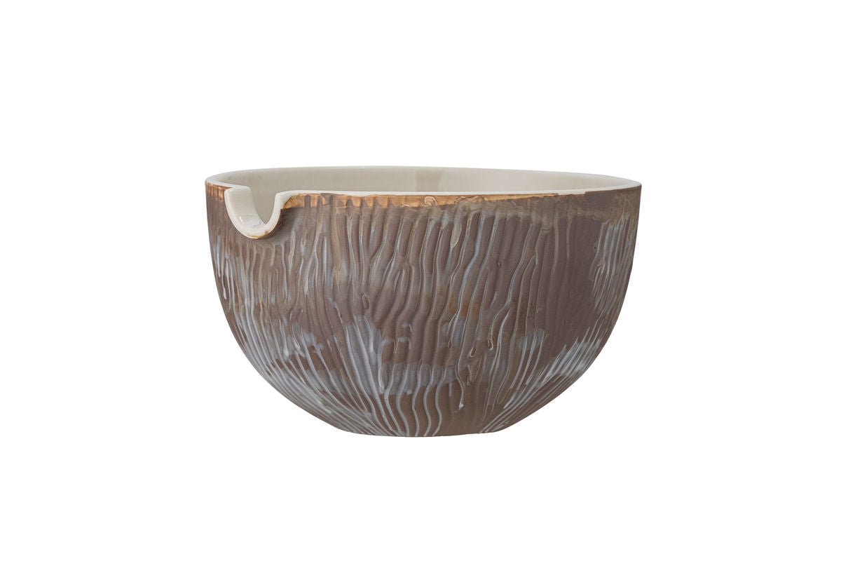 Schüssel Tira - aus Steingut in der Farbe Natur