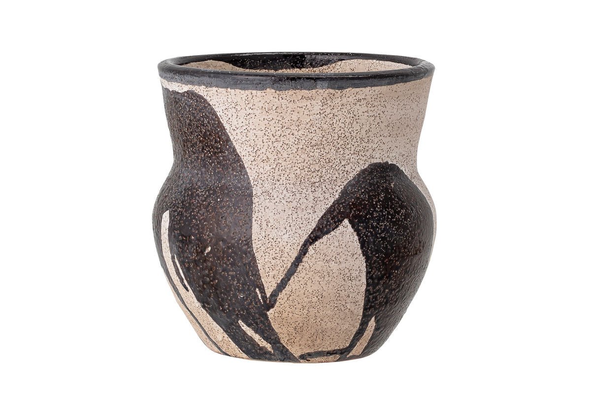 Deko-Blumentopf Arosa – Handgefertigtes Design in Schwarz