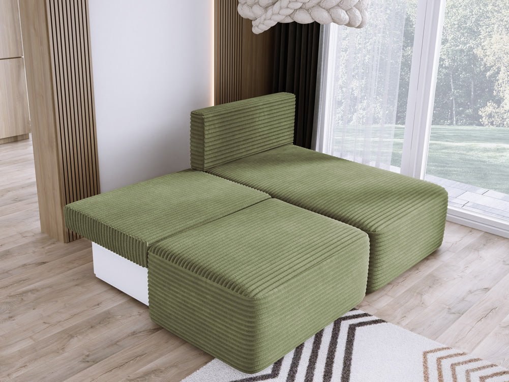 Designer Sofa Tilia Cord mit Schlaffunktion und Stauraum