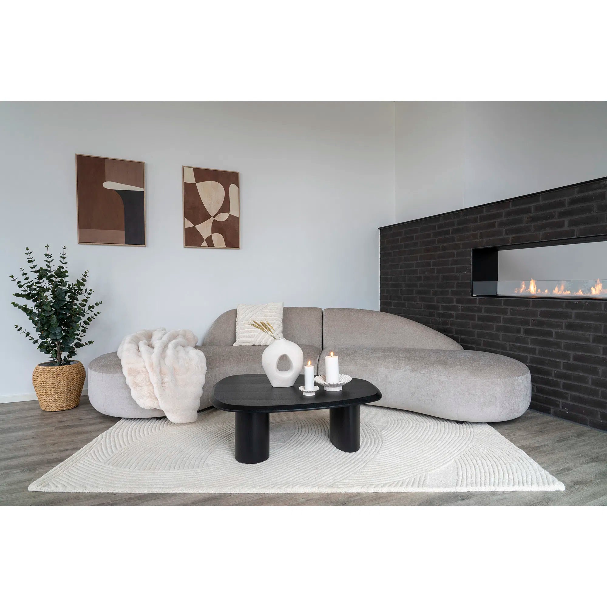 Teppich Arivon – Handgetuftete Eleganz - 100% Wolle, 160x230 cm