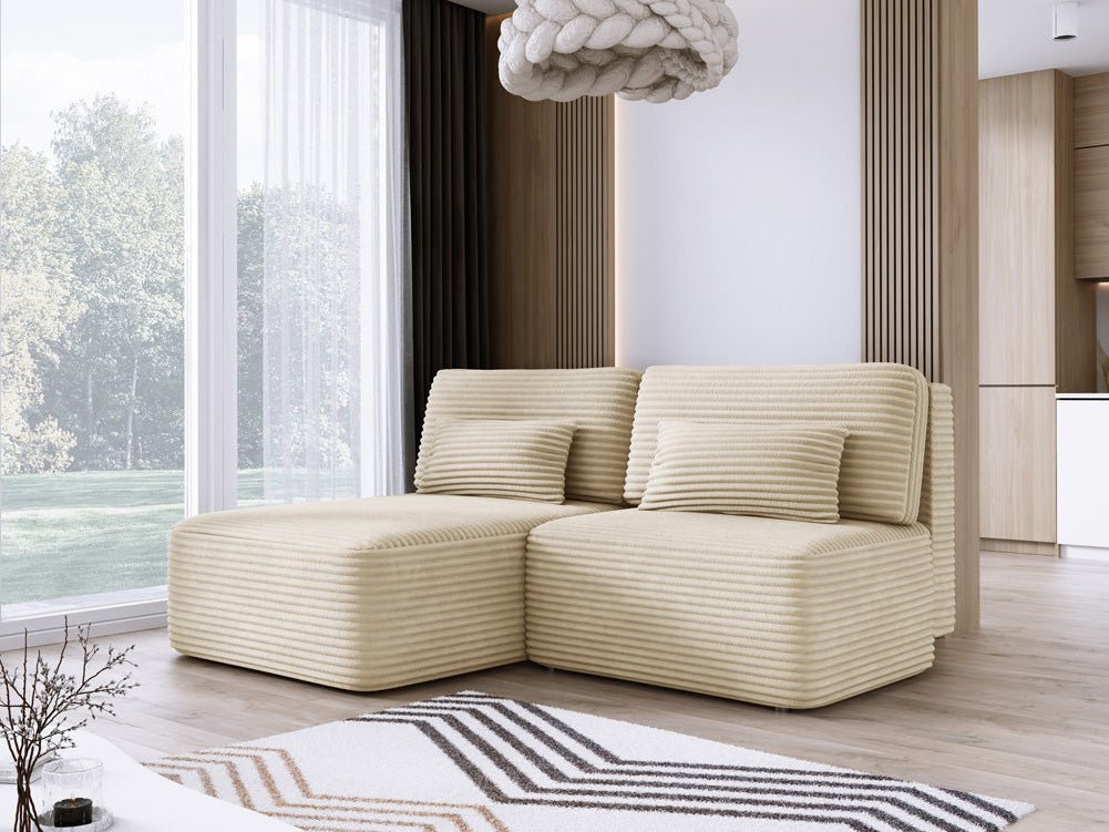 Designer Sofa Tilia Cord mit Schlaffunktion und Stauraum