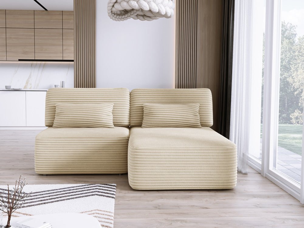 Designer Sofa Tilia Cord mit Schlaffunktion und Stauraum