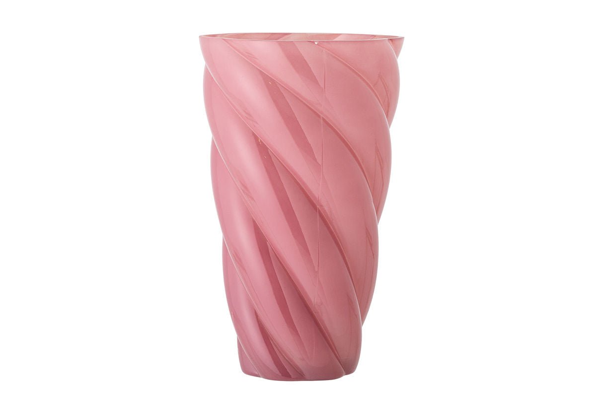 Vase „Pinkt Tornado“ – aus Glas