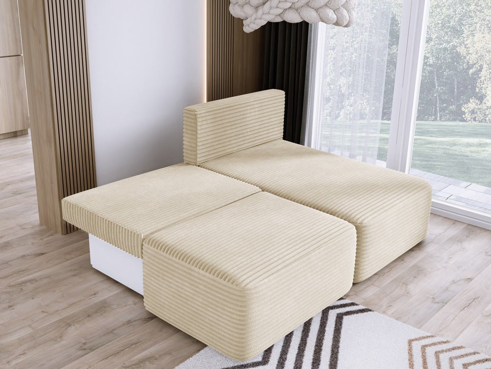 Designer Sofa Tilia Cord mit Schlaffunktion und Stauraum