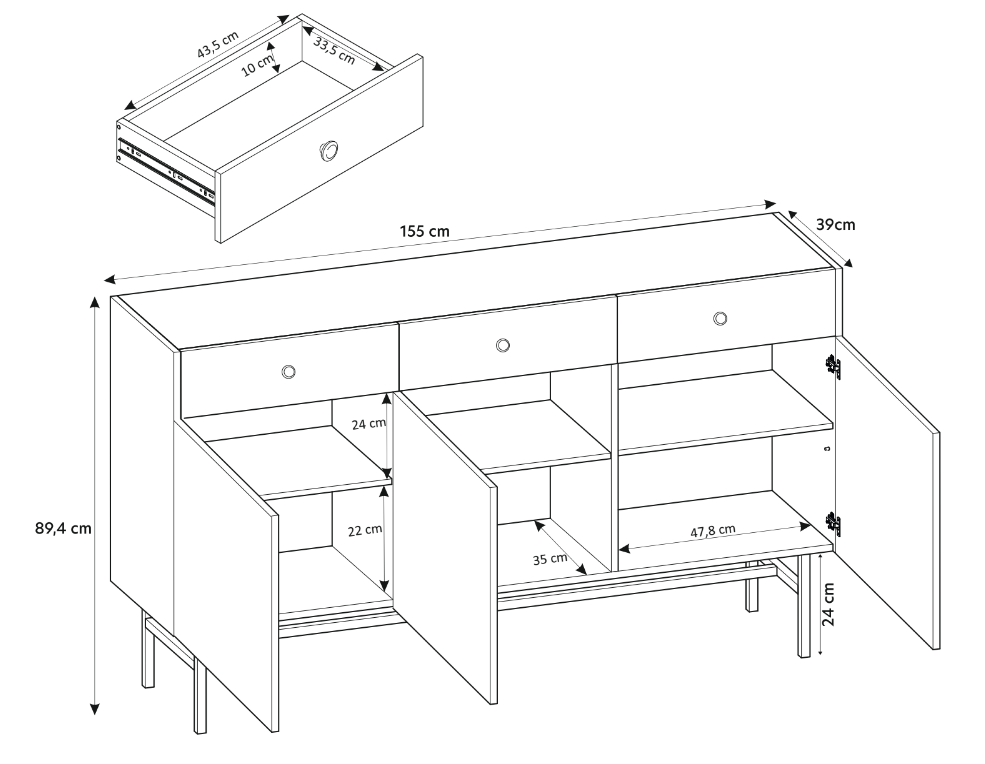 Designer Kommode Valencia III