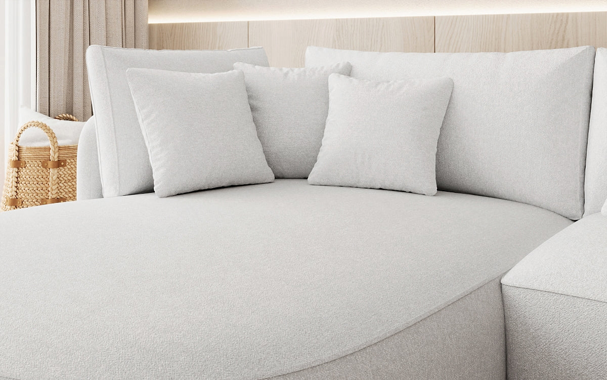 Designer Ecksofa Ando Mini in Strukturstoff