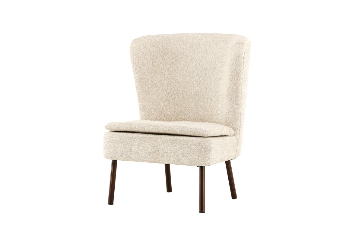Sessel Hedwig - Mit beigem Polyesterstoff